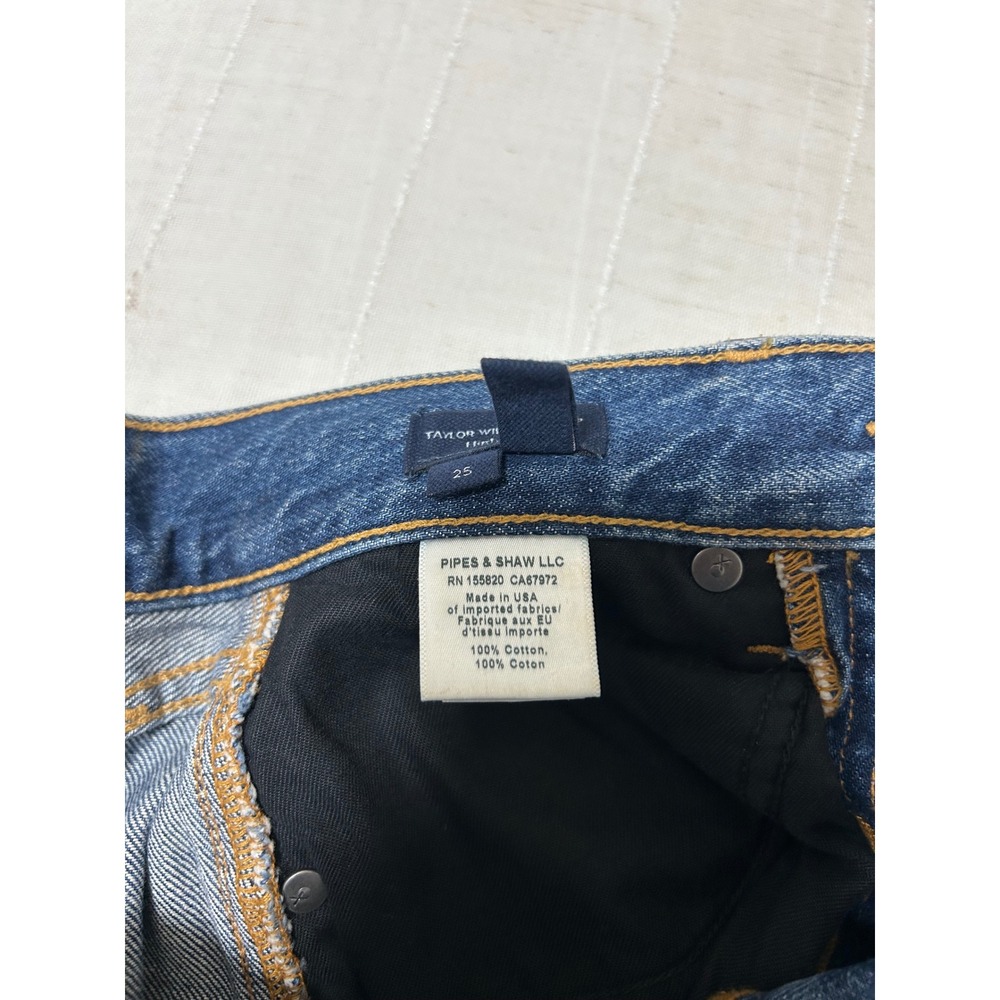 Veronica Beard Cotton Taylor High Rise Wide Leg Crop Jeans Blue Wash 25 - Picture 7 of 16